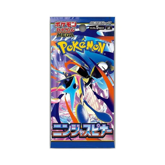eevolvd ninja spinner pokemon booster pack art med 5 kort per paket direkt fran pokemon center japan