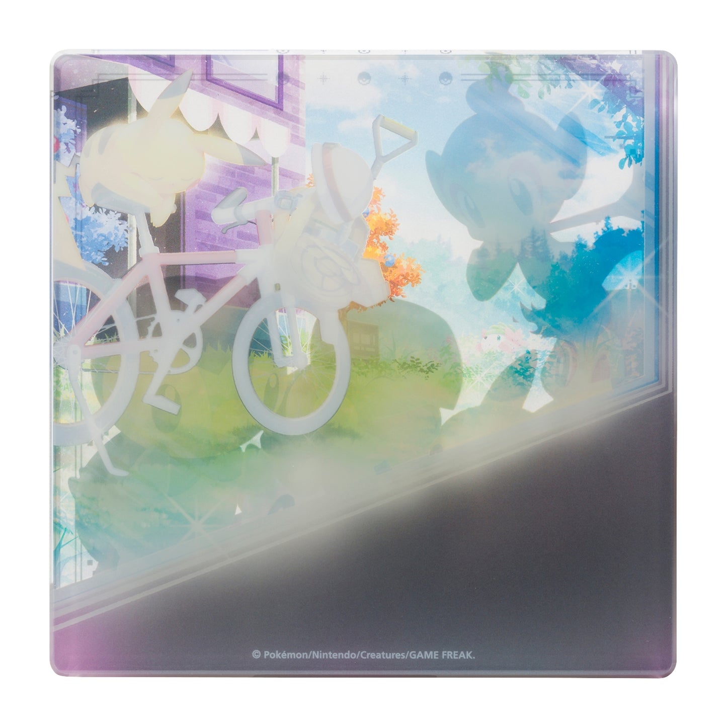 eevolvd pokemon center japan 30th anniversary timeless adventure acrylic block back side