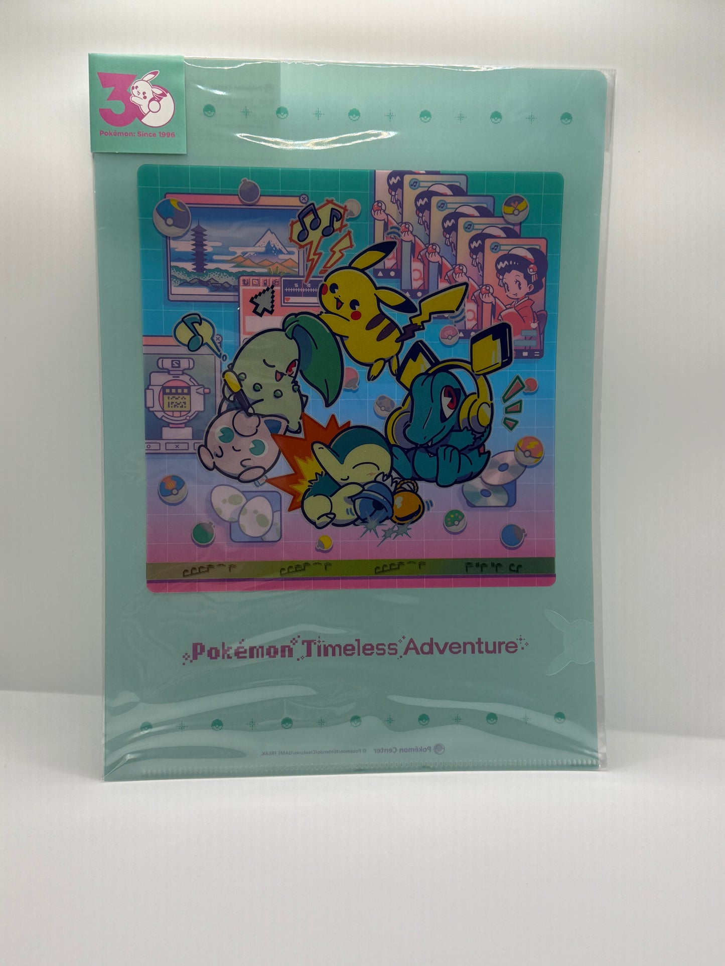 A4 Clear File Pokémon Timeless ''Cyber'' Adventure - 30th Anniversary Edition