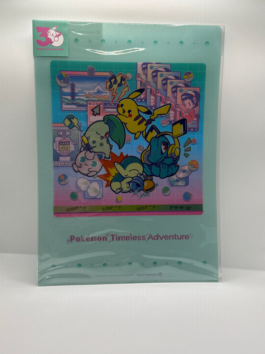 A4 Clear File Pokémon Timeless ''Cyber'' Adventure - 30th Anniversary Edition