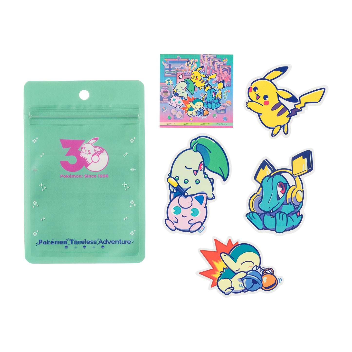 Pokémon Timeless Cyber Adventure Stickers - 30th Anniversary Edition