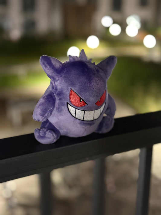 eevolvd Gengar pokemon fit plush irl night 1 from pokemon center Japan