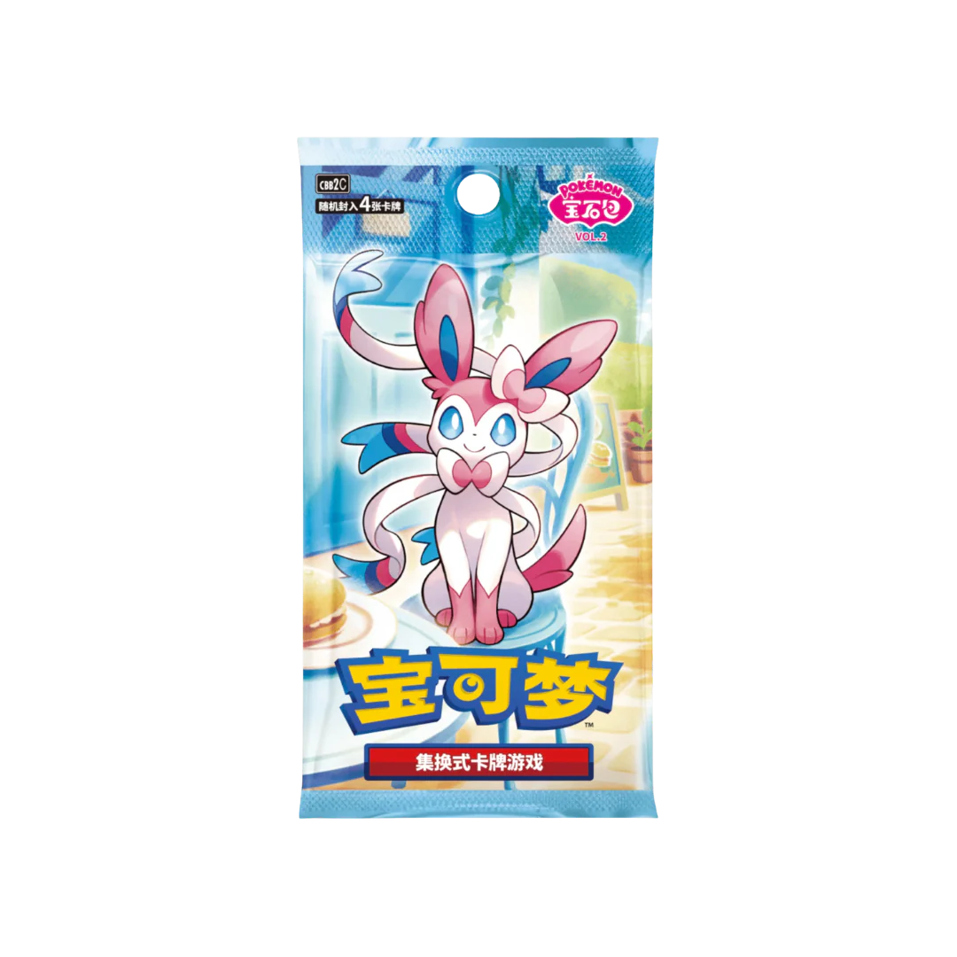eevolvd pokemon gem pack vol 2 booster pack med pack art direkt fran pokemon center china