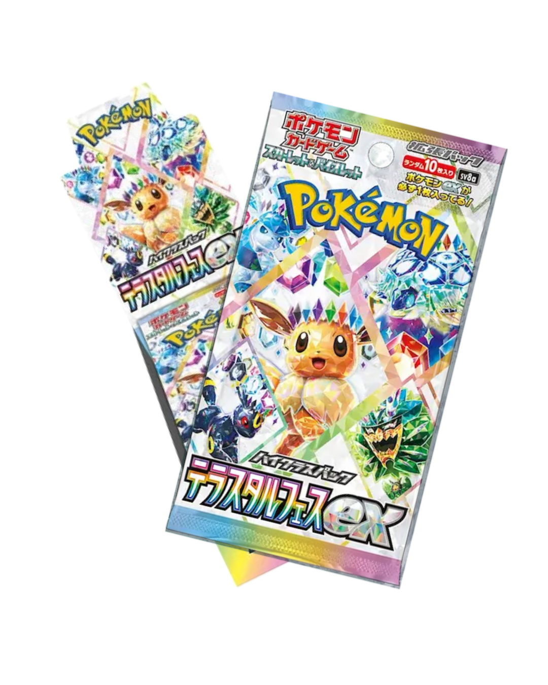 Eevolvd Terresteal Booster Pack med 10 kort direkt fran Pokemon Center Japan