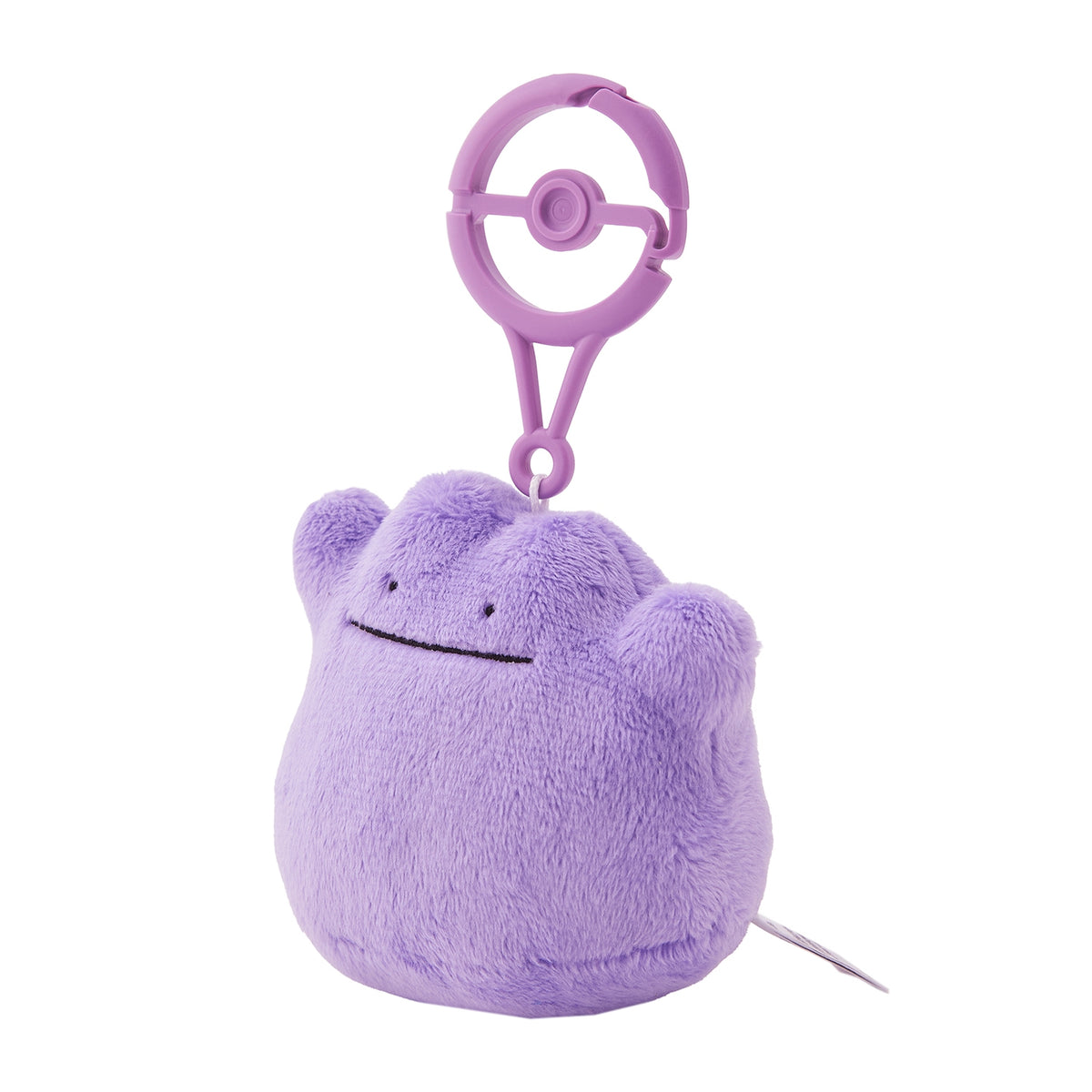 eevolvd pokemon center plush keychain ditto skewed front view