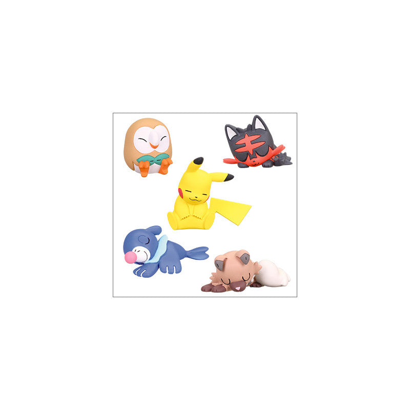 eevolvd Figure Capsule Toy Oyasumi Friends Sun & Moon Pokémon direkt fran pokemon center Japan