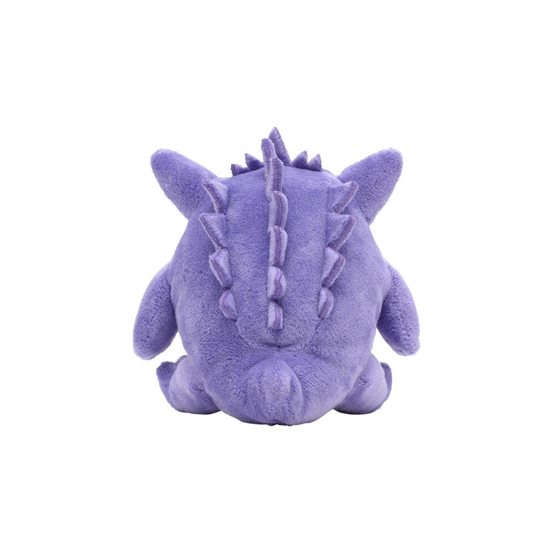 eevolvd gengar pokemon fit plush med baksidan i fokus direkt fran pokemon center japan