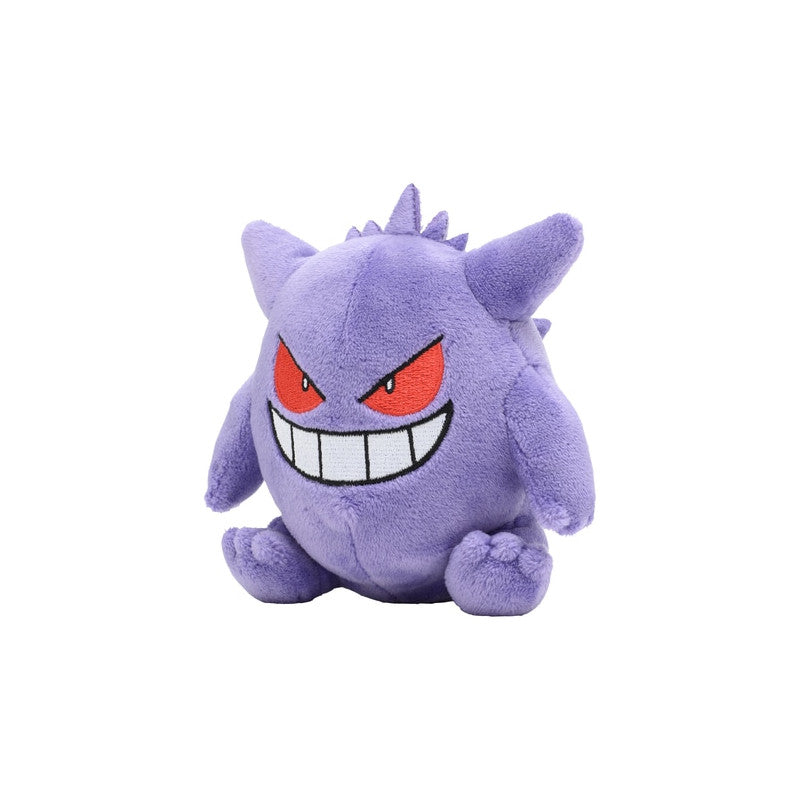 eevolvd gengar pokemon fit plush med ena sidan i fokus direkt fran pokemon center japan