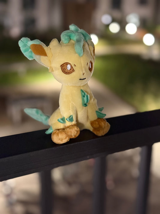 eevolvd leafeon pokemon fit plush shot in the dark from pokemon center Japan 