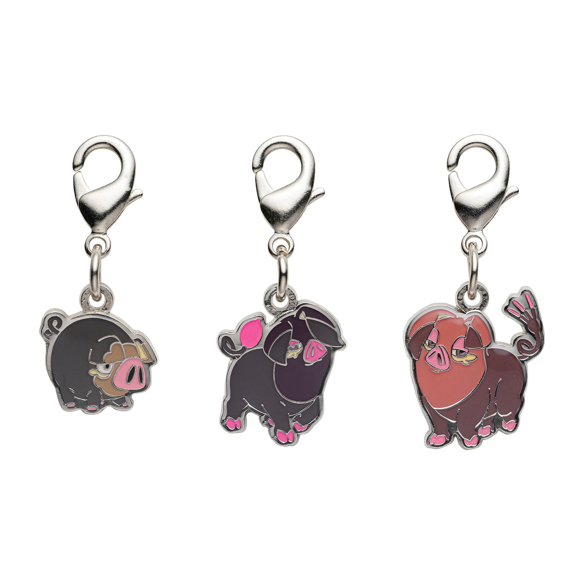 eevolvd lechonk pokemon cetnter keychain med alla evolutions som visas