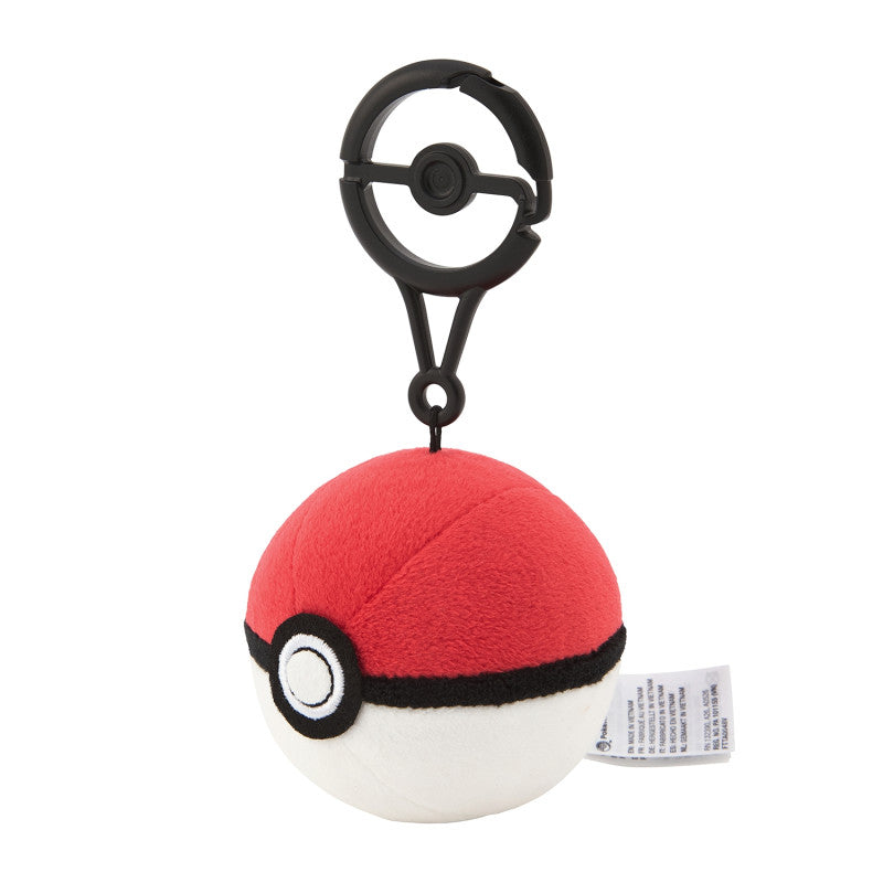 eevovld pokeball pokemon plush nyckelring sida direkt fran pokemon center japan
