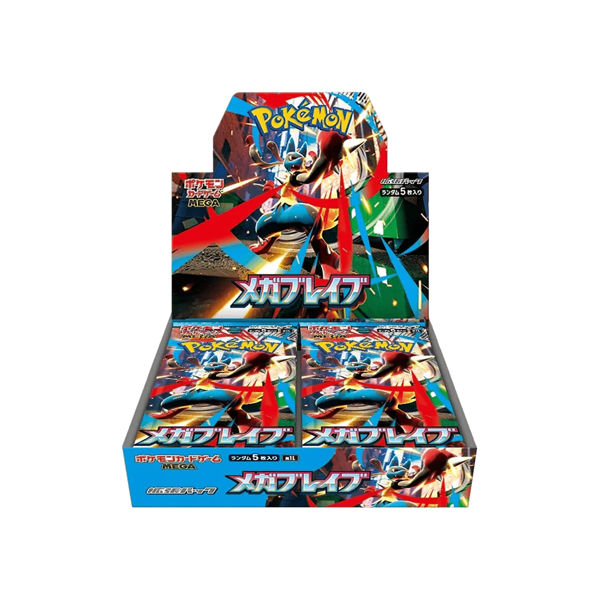 eevolvd pokemon mega brave booster box med box art direkt fran pokemon center Japan