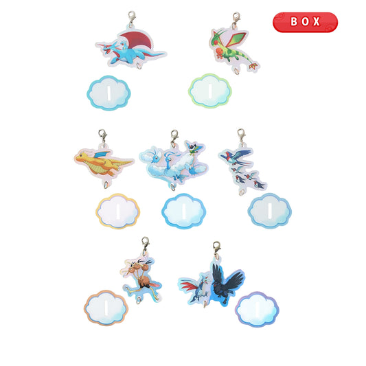 eevolvd pokemon center japan keychain blind box example of all keychains