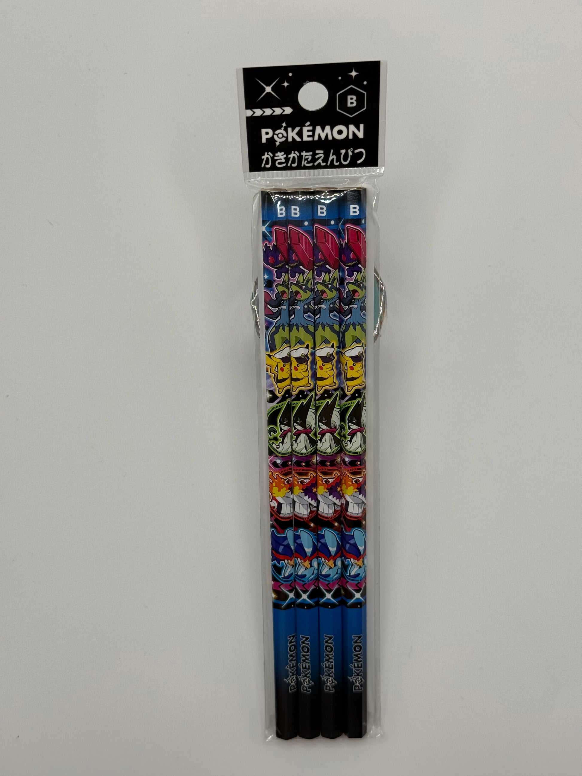 eevolvd 4 pack pokemon blyerts pennor direkt fran pokemon center japan med exmepel pa hurframsidan ser ut