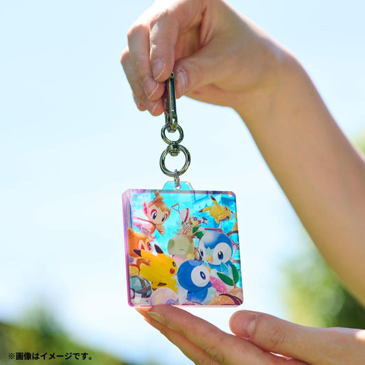 eevolvd pokemon center japan timeless adventure akryl nyckelring front side irl
