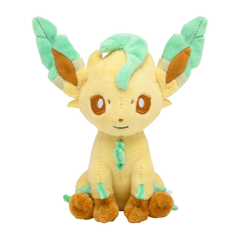 evolvd pokemon fit plush leafeon direkt fran pokemon center japan frontvy