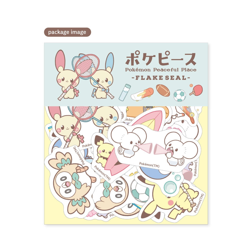 eevolvd pokemon klistermärke med pokepeace sports tema direkt fran pokemon center japan