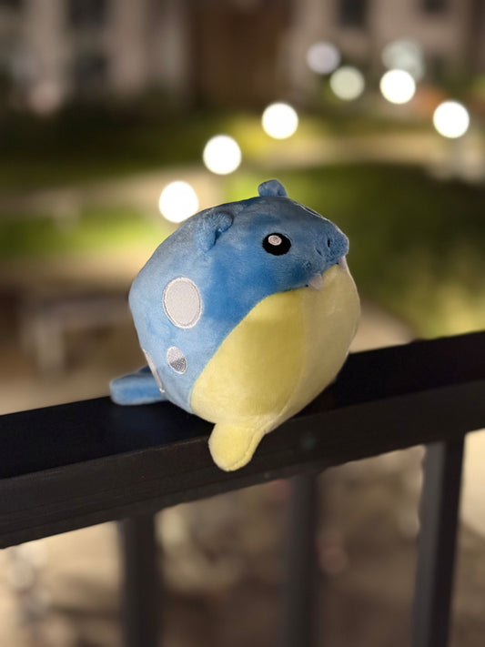 eevolvd spheral pokemon fit plush from pokemon center Japan shot at night